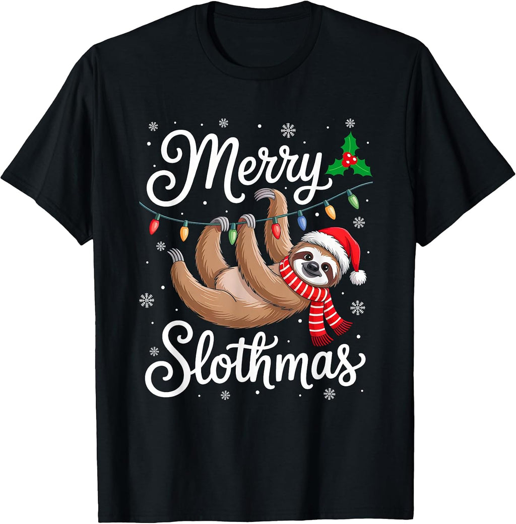 Sloth Christmas Shirts For Family Xmas Pajamas