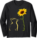 Best Cat Mom Ever Sunflower Mother's Day for Cat Lover Long Sleeve Unisex , , , Long Sleeve Tee
