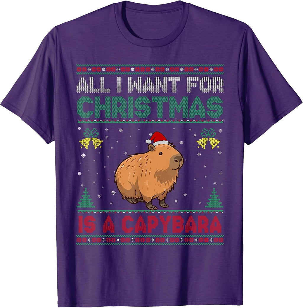 Xmas Capybara Lovers Ugly Christmas Gift