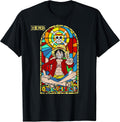 Anime Monkey D. Luffy Stained Glass Window Unisex , , , Long Sleeve Tee