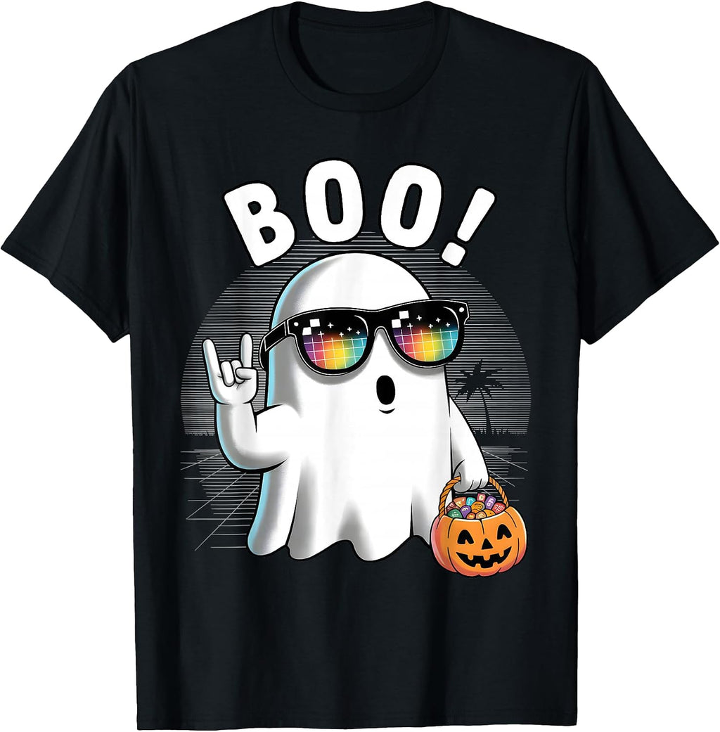 Ghost Halloween Outfit for Men Women Boys Girls