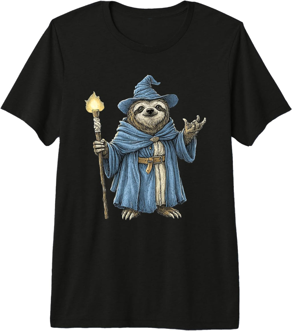 Sloth Wizard Fantasy Apparel