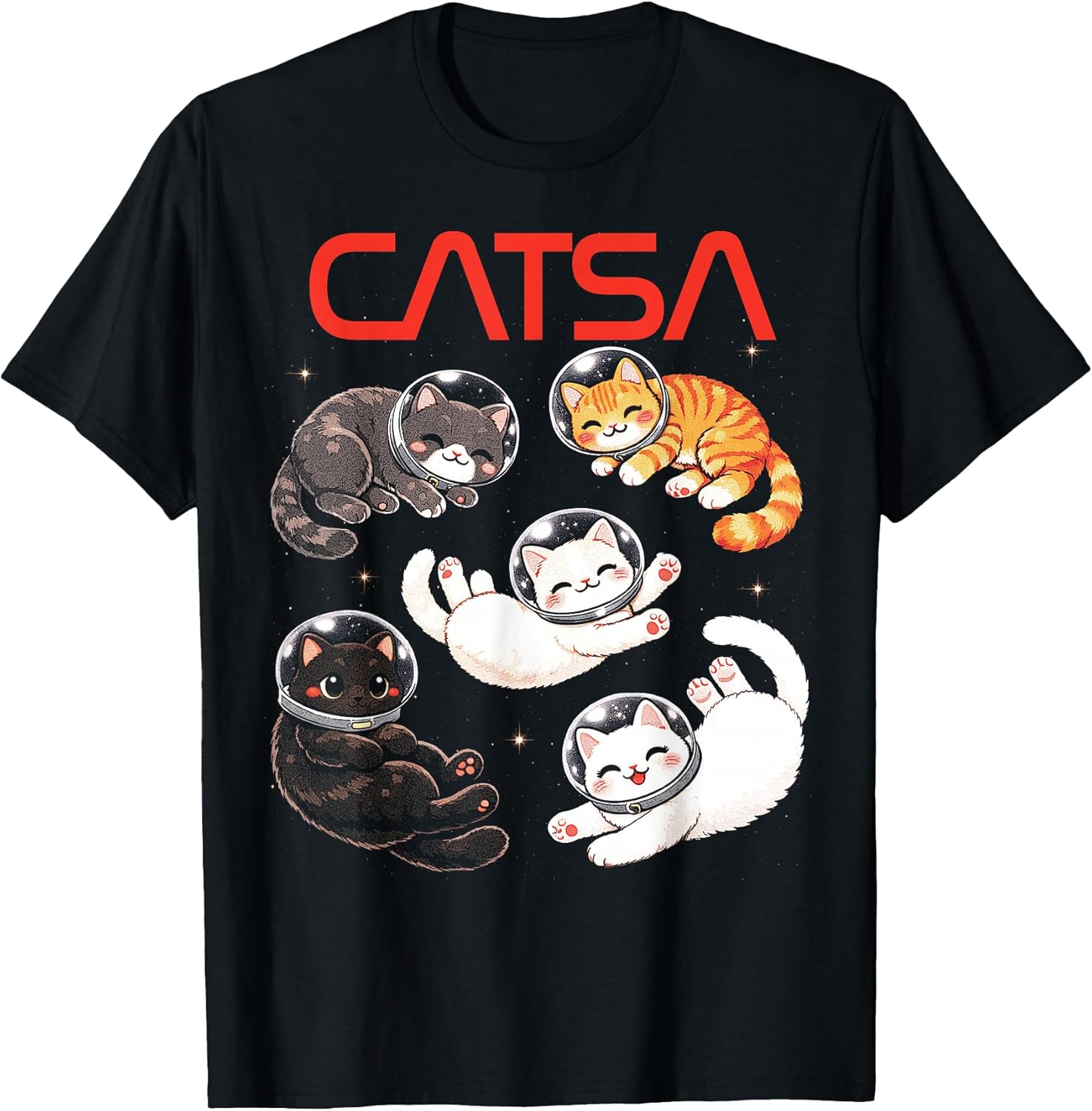 CATSA Cat Astronaut Universe Space Kitten Lover Women Galaxy Unisex , , , Long Sleeve Tee