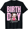 Farm Animals Pink Cow Birthday Squad Party Family