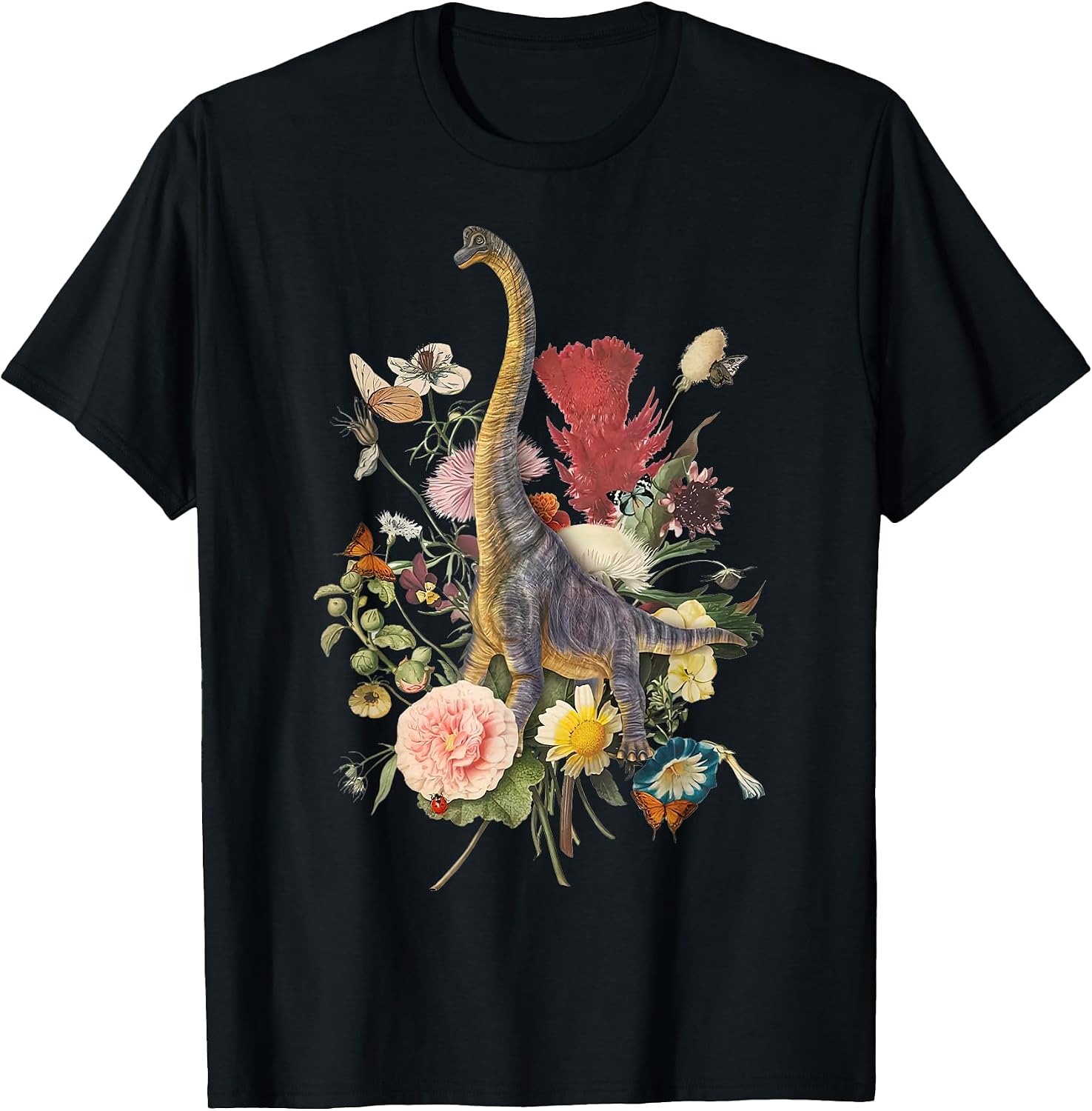 Cute Cottagecore Trex Dinosaur Flower