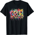 Boys Bruh Meme Funny Saying Teens Graffiti Aesthetic Kids Unisex , , , Long Sleeve Tee