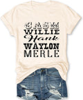 Vintage Country Music Tshirts Women Rock Band Tee for Women Concert Outfit Graphic Tees Short Sleeve Tops