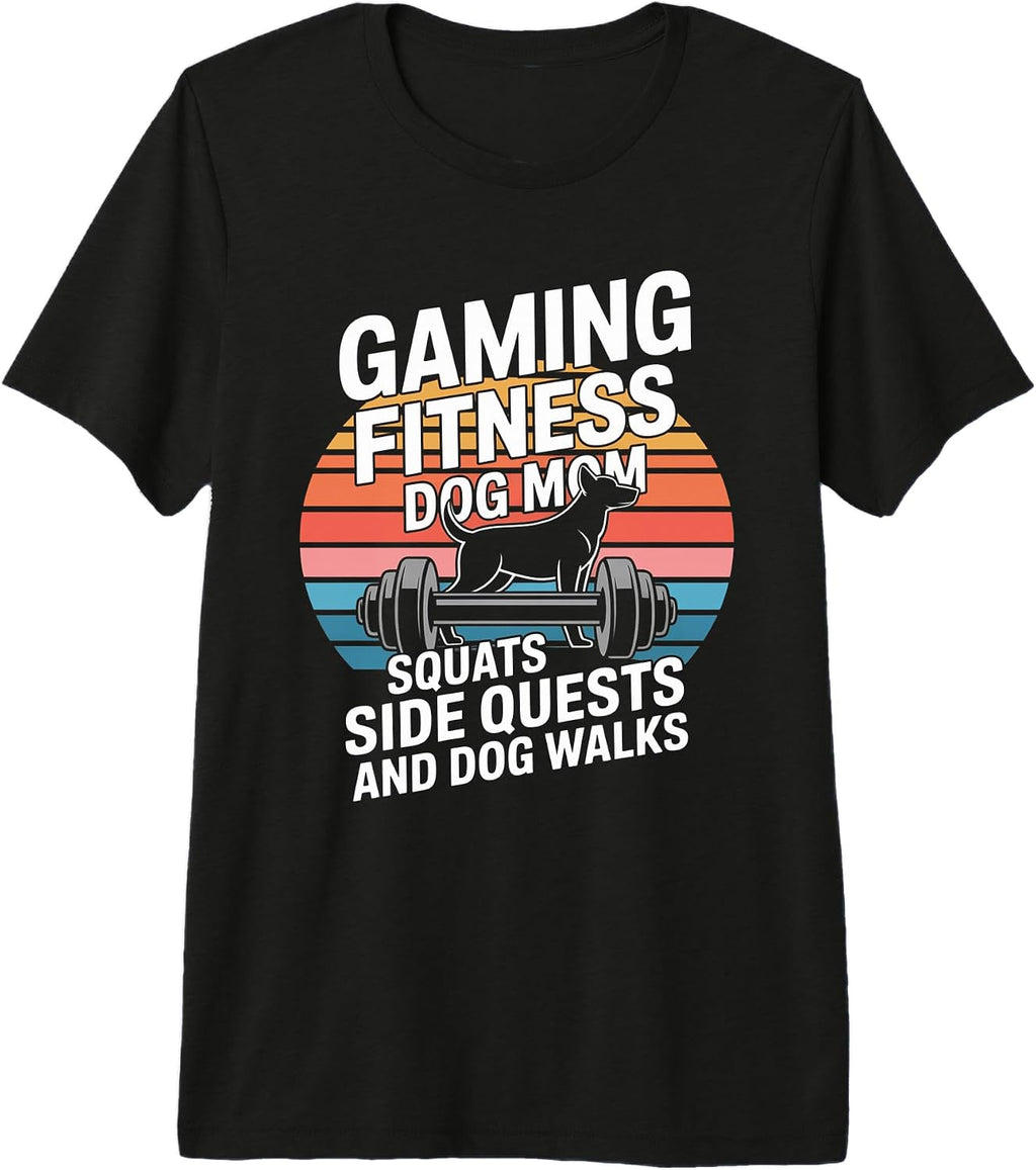 Gaming Fitness Mom Workout Dog Lover