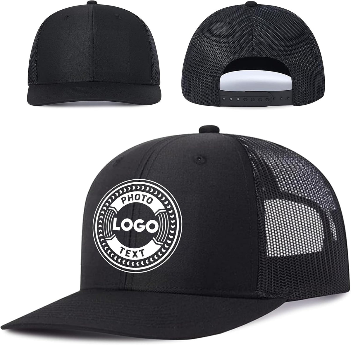 Bulk Custom Hat for Men - Personalized Hat with Photo/Logo/Design - Custom Baseball Caps & Trucker Hat