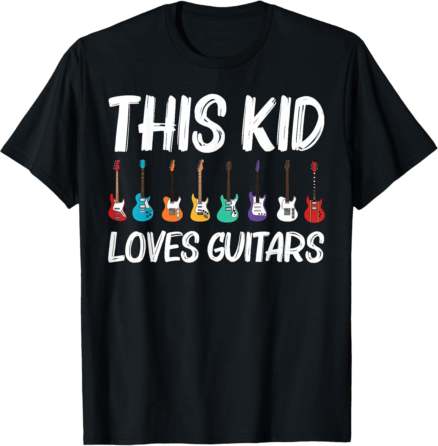 Cool Guitar Gift for Kids Boys Acoustic Guitarist Band Music Unisex , , , Long Sleeve Tee