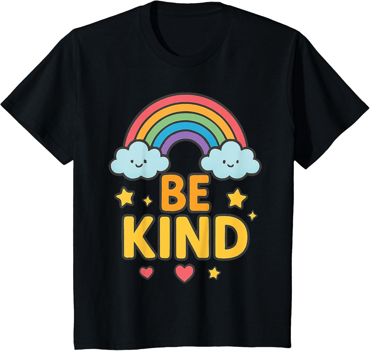 Kids Girls Be Kind Rainbow Motivational Message Colorful Positive Unisex , , , Long Sleeve Tee