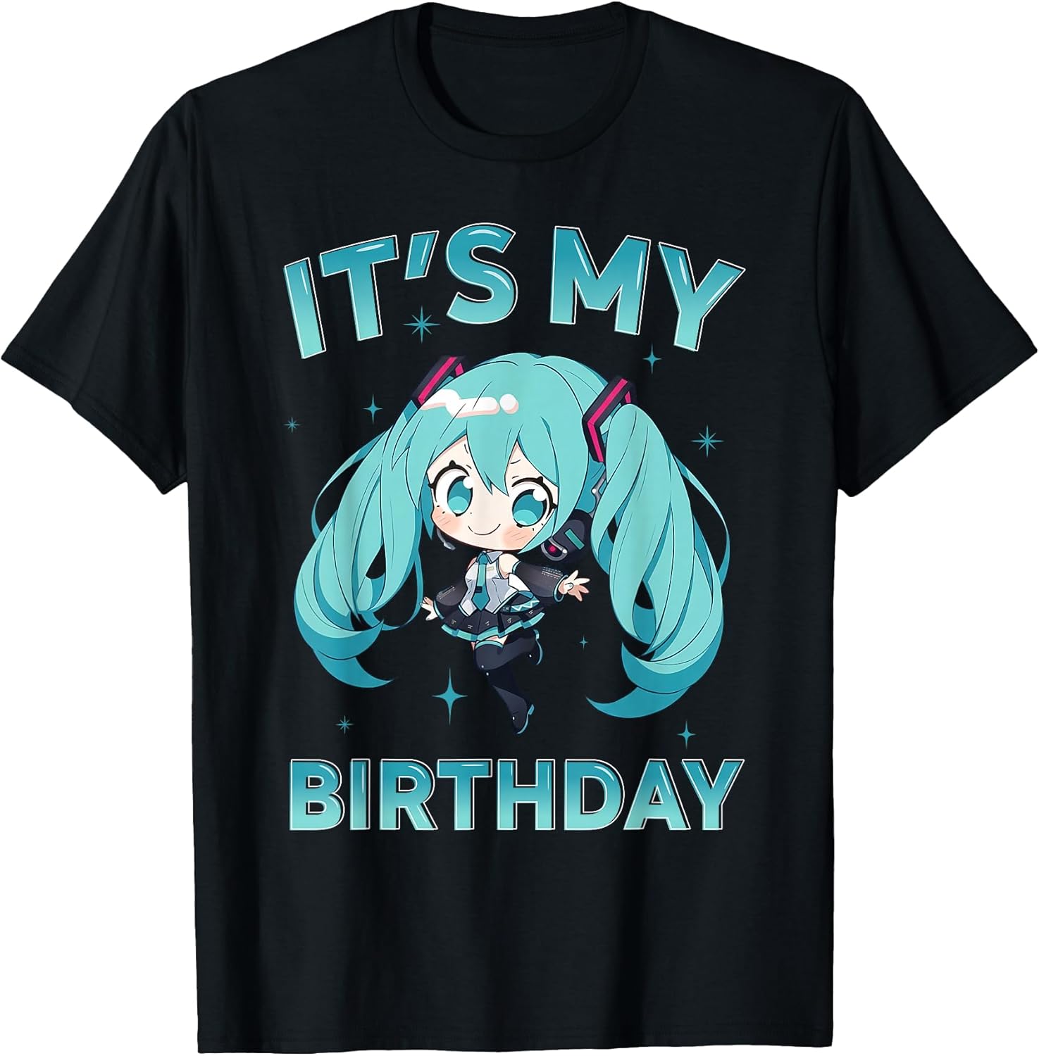 It's My Birthday Anime Girl I Love Music Anime and Manga Unisex , , , Long Sleeve Tee