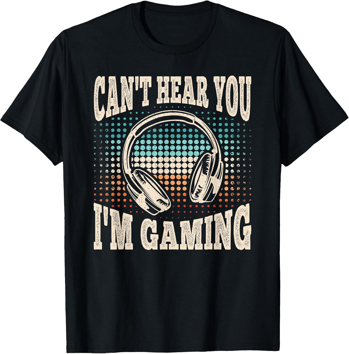 Can't Hear You I'm Gaming Funny Video Gamer Retro Men Boys Unisex , , , Long Sleeve Tee