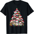Christmas Tree of Puppies - Funny Xmas Tree Dog Puppy Lover Unisex , , , Long Sleeve Tee