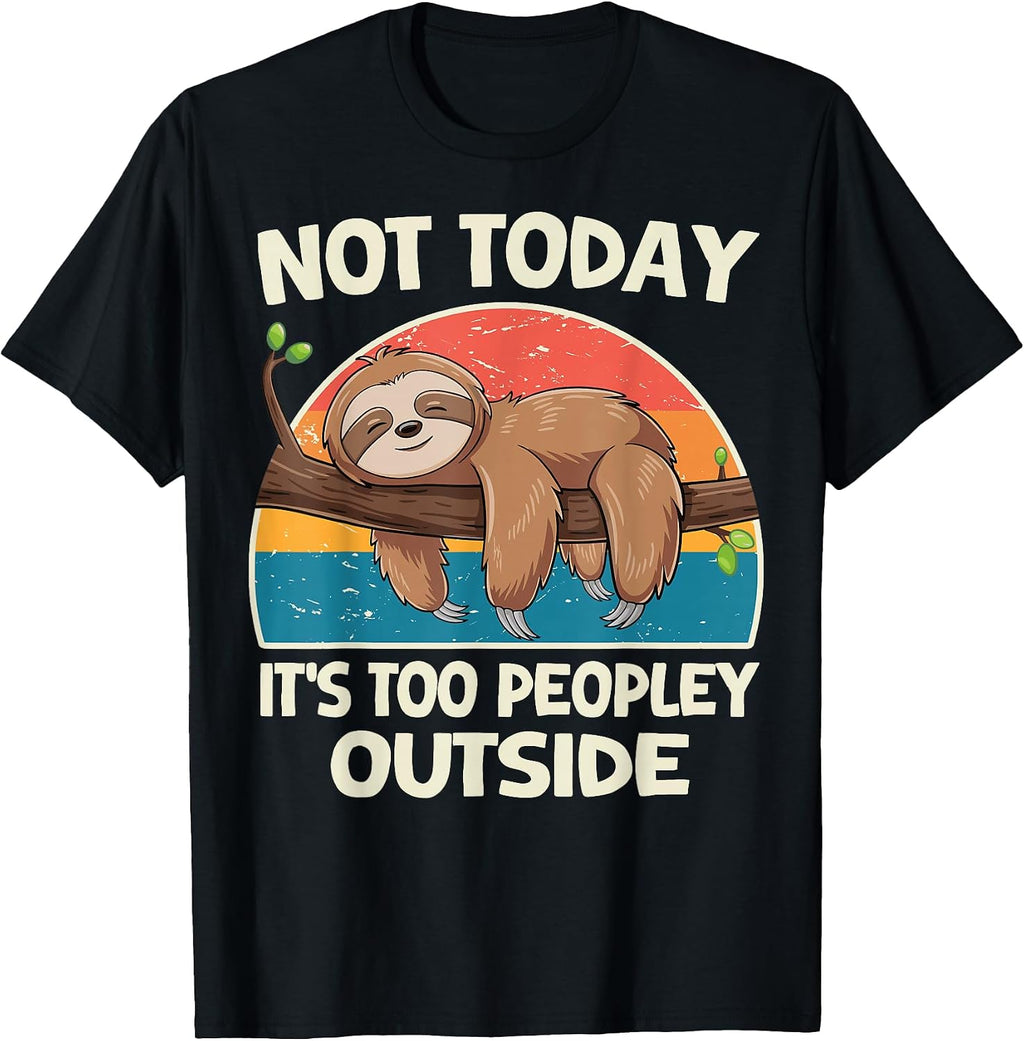 Lazy Napping Sloth Cute Introvert