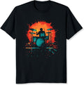 Vintage Drummer Band for Men Classic Rock Metal Band Graphic Tee Drummer Gift for Music Lovers