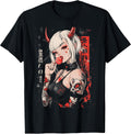 Goth Grunge Girl Waifu Demon Anime Horror Alt Aesthetic Unisex , , , Long Sleeve Tee