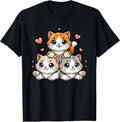 Cute Kawaii Cats Neko Funny Kitten Cat Lover Gift Women Girl Unisex , , , Long Sleeve Tee
