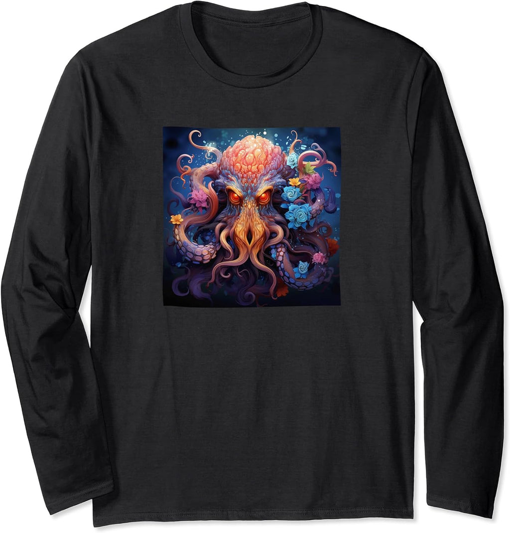 Octopus Flowers Colorful Merch