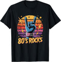 Vintage 80's Rock Bands Eighties 80s Party Retro Music Band Unisex , , , Long Sleeve Tee