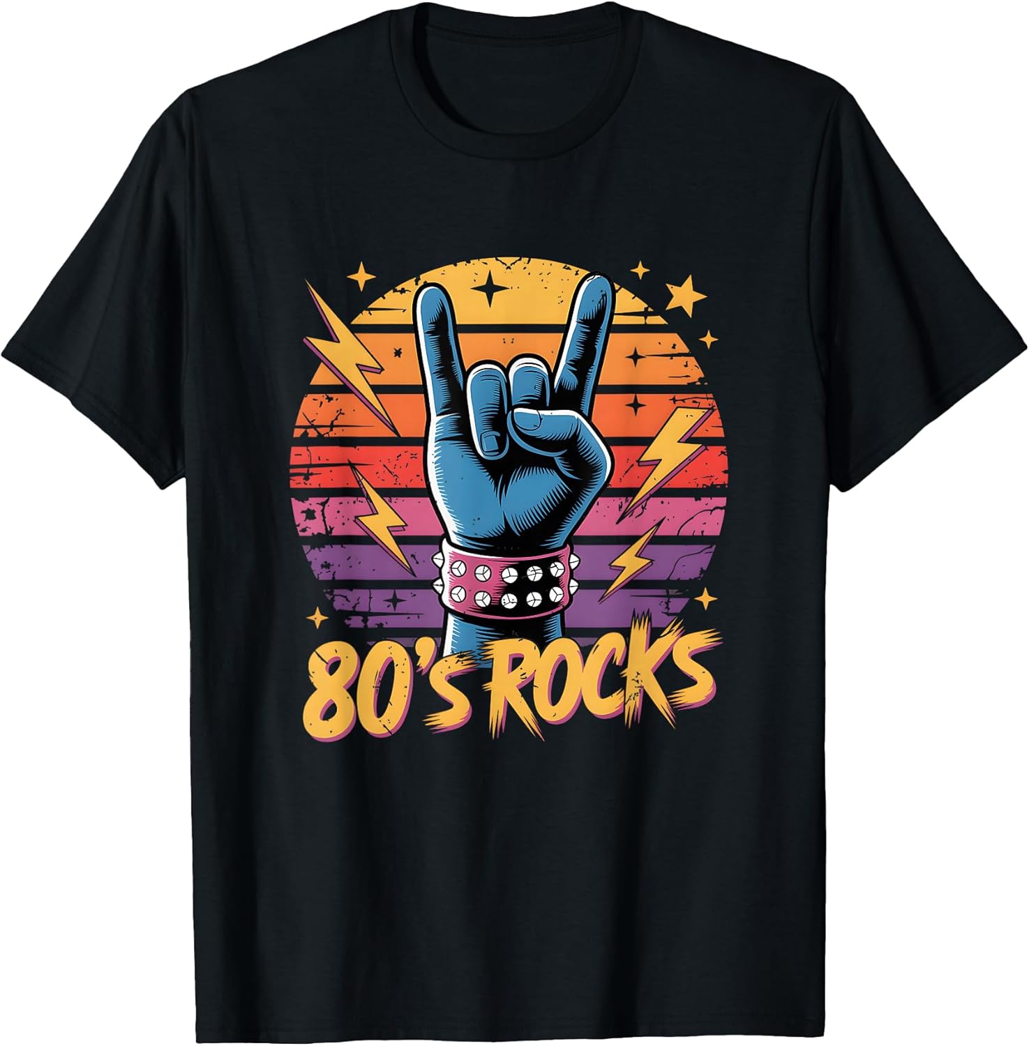 Vintage 80's Rock Bands Eighties 80s Party Retro Music Band Unisex , , , Long Sleeve Tee
