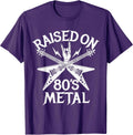 Raised On 80s Metal Rock Music Hair Bands Music Lovers Unisex , , , Long Sleeve Tee
