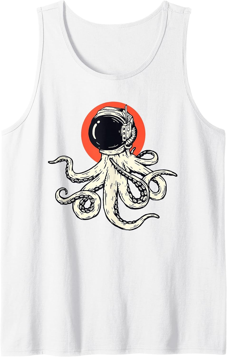 Funny Astronaut Octopus Spaceship Science Fiction