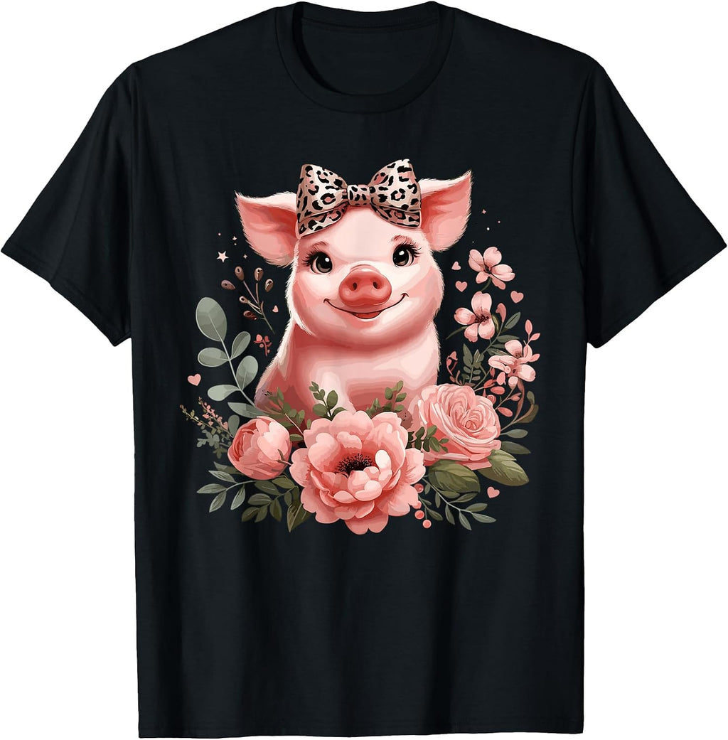Pig Leopard Headband Flower