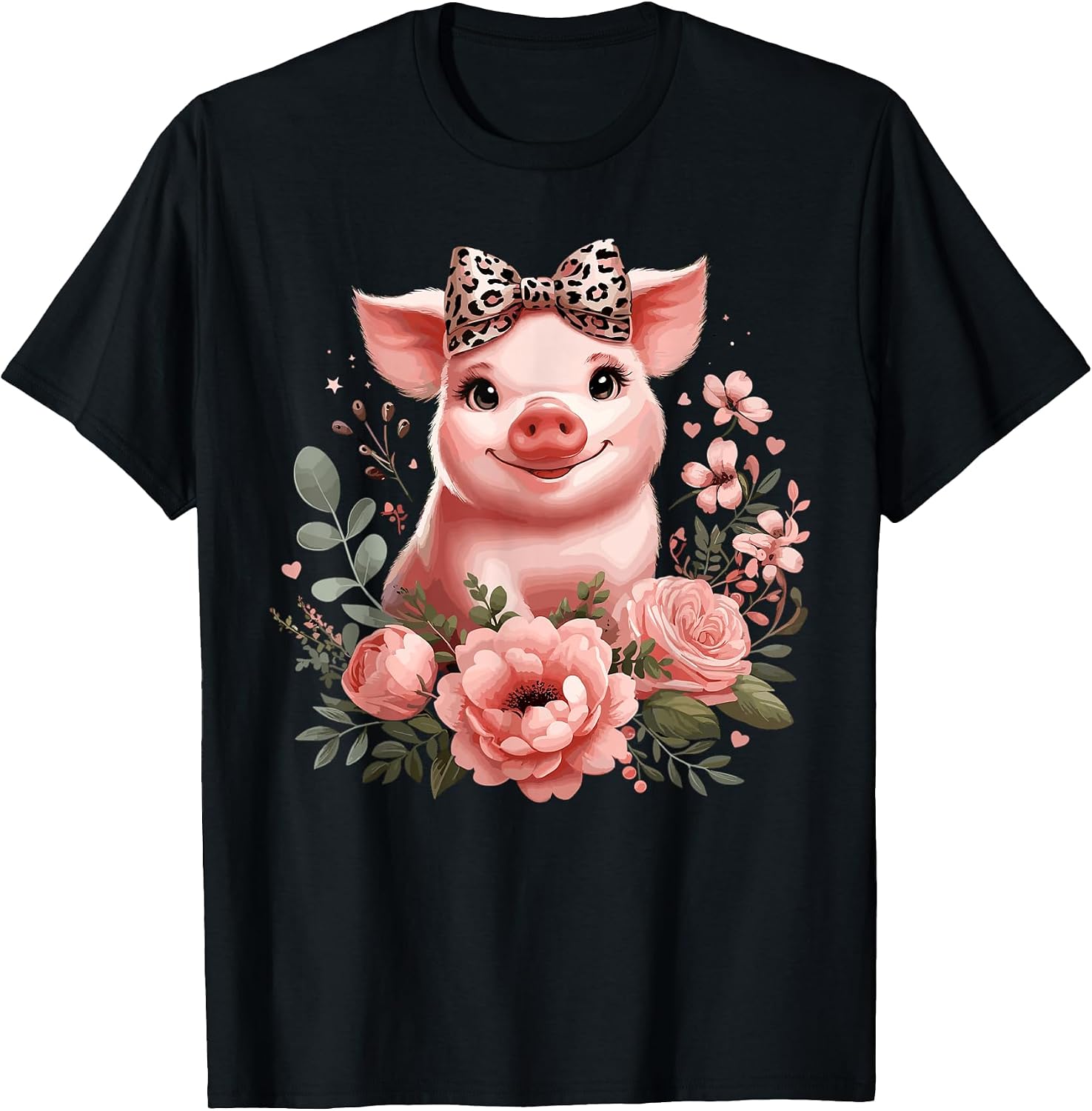 Pig Leopard Headband Flower