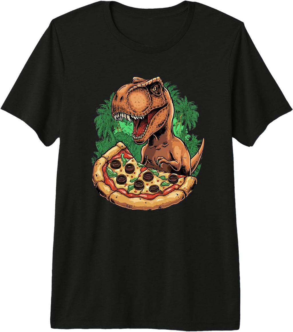 Funny Dinosaur Art Dinosaur Pizza Slice Lover