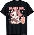 Cat Female Gamer Gaming Video Games Kawaii Unisex , , , Long Sleeve Tee