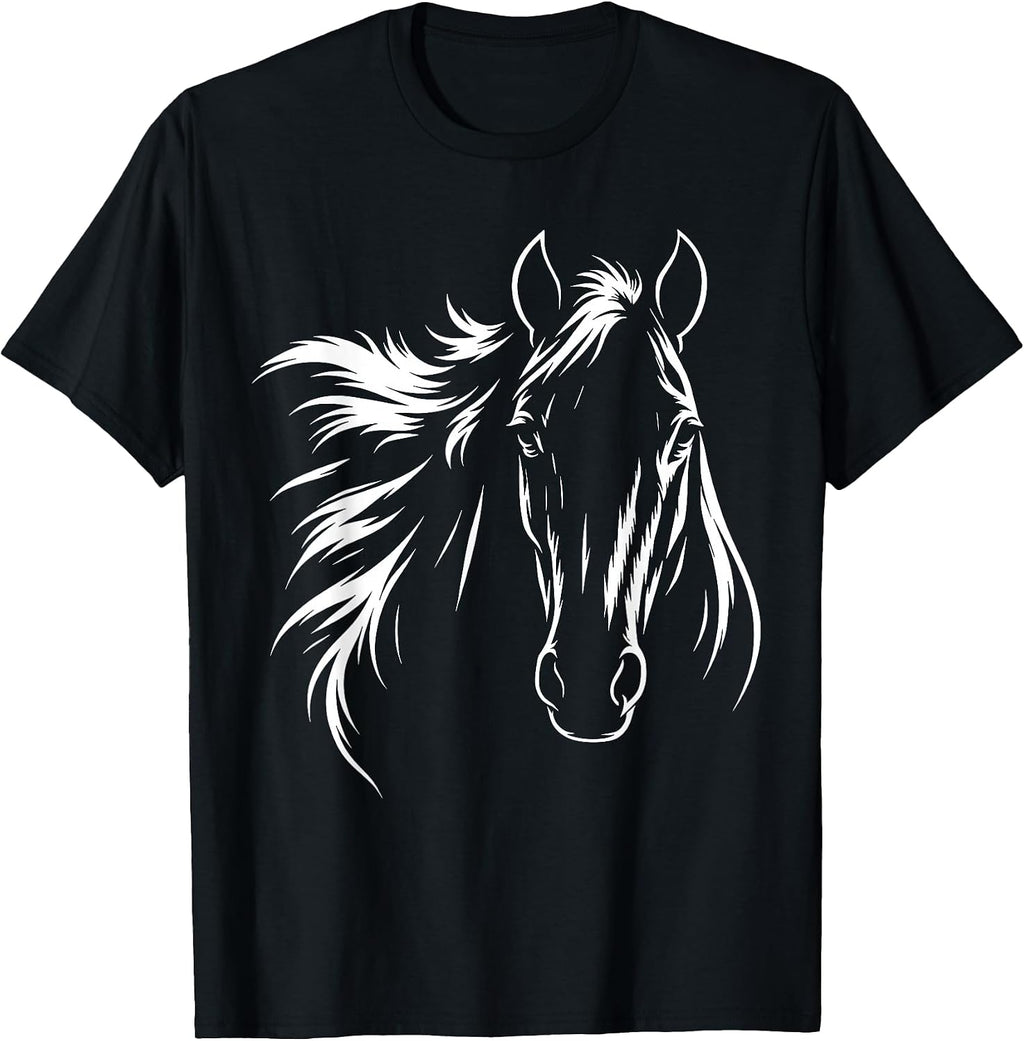 Elegant Horse Silhouette tee for Horse Lovers