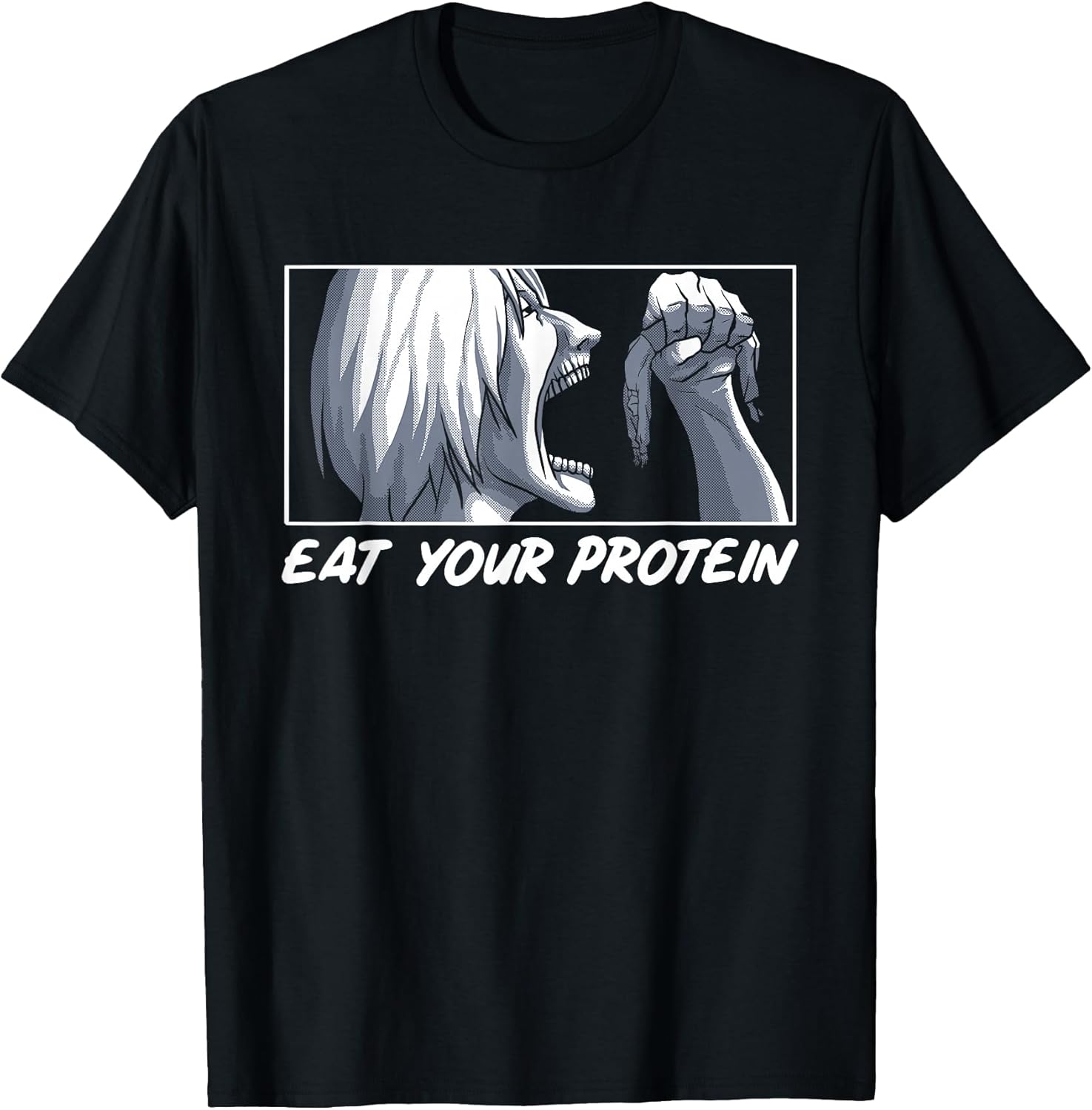 Eat Your Protein Anime Gym Manga Bodybuilding Fitness Anime Unisex , , , Long Sleeve Tee
