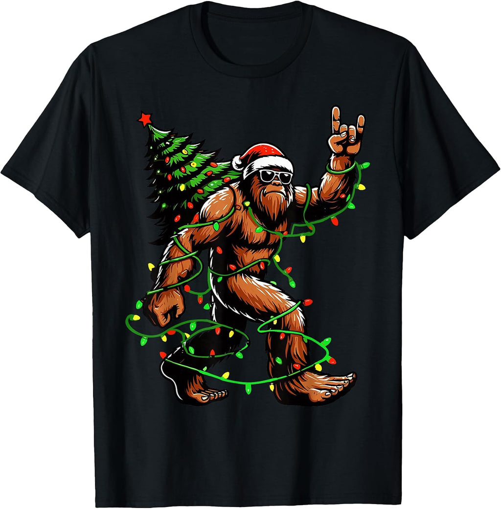 Bigfoot Santa Christmas Tree Sasquatch Costume