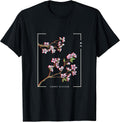 Japanese Aesthetic Vaporwave Cherry Blossom Glitch Anime Small Unisex , , , Long Sleeve Tee