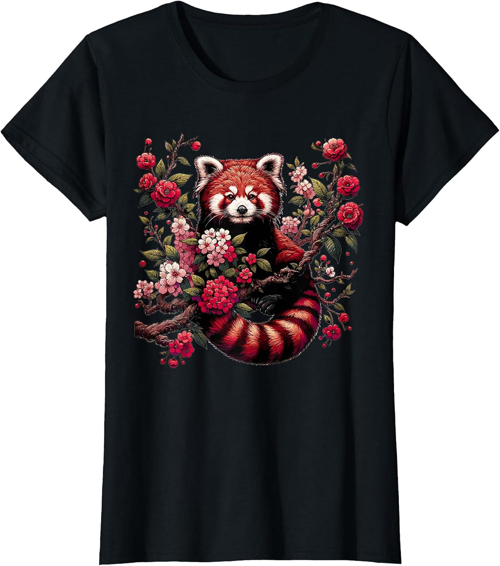 Red Panda Cherry Blossom Flower