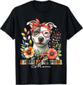 American Pitbull Terrier Mom Dog Lover Mother's Day Floral Unisex , , , Long Sleeve Tee