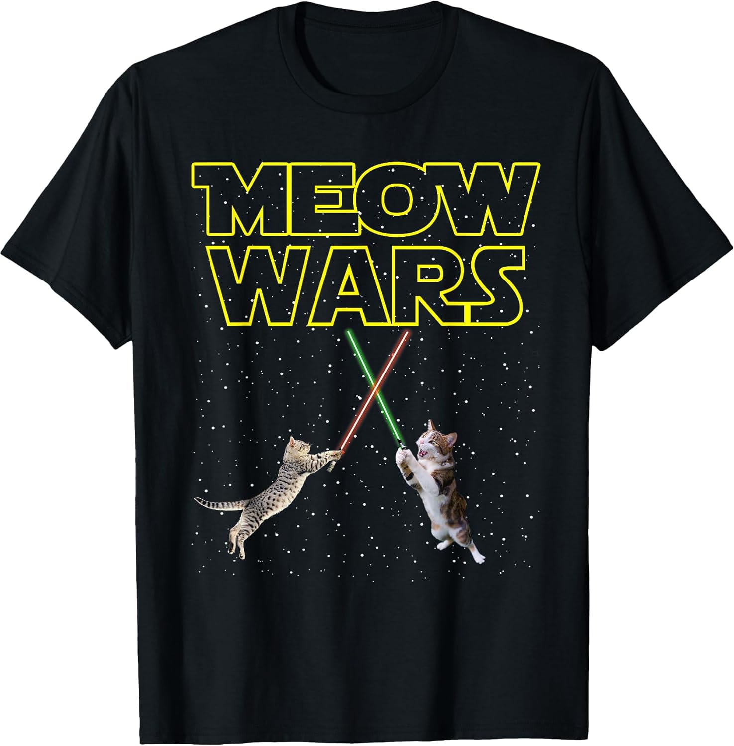 Meow Wars Cat Shirt Funny Gifts for Cats Lovers Unisex , , , Long Sleeve Tee