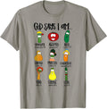 God Says Im Enough Vegetables Doodle Foodie Preppy Aesthetic Unisex , , , Long Sleeve Tee
