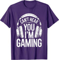 Can't Hear You I'm Gaming Shirt Men Women Kids Video Gamer Unisex , , , Long Sleeve Tee