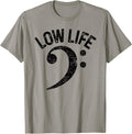 Bass Clef Low Life Music Marching Band Low Brass Bass Note Unisex , , , Long Sleeve Tee