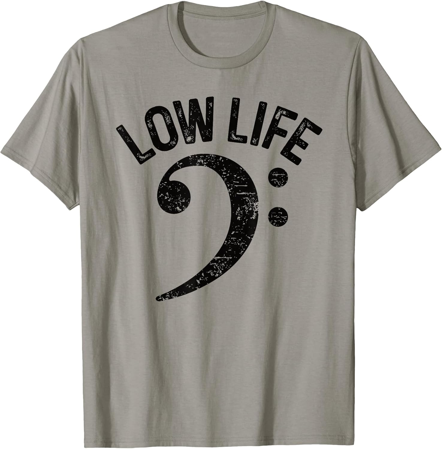 Bass Clef Low Life Music Marching Band Low Brass Bass Note Unisex , , , Long Sleeve Tee