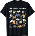 Cat Body Language Cute Cat Lover Kawaii Unisex , , , Long Sleeve Tee