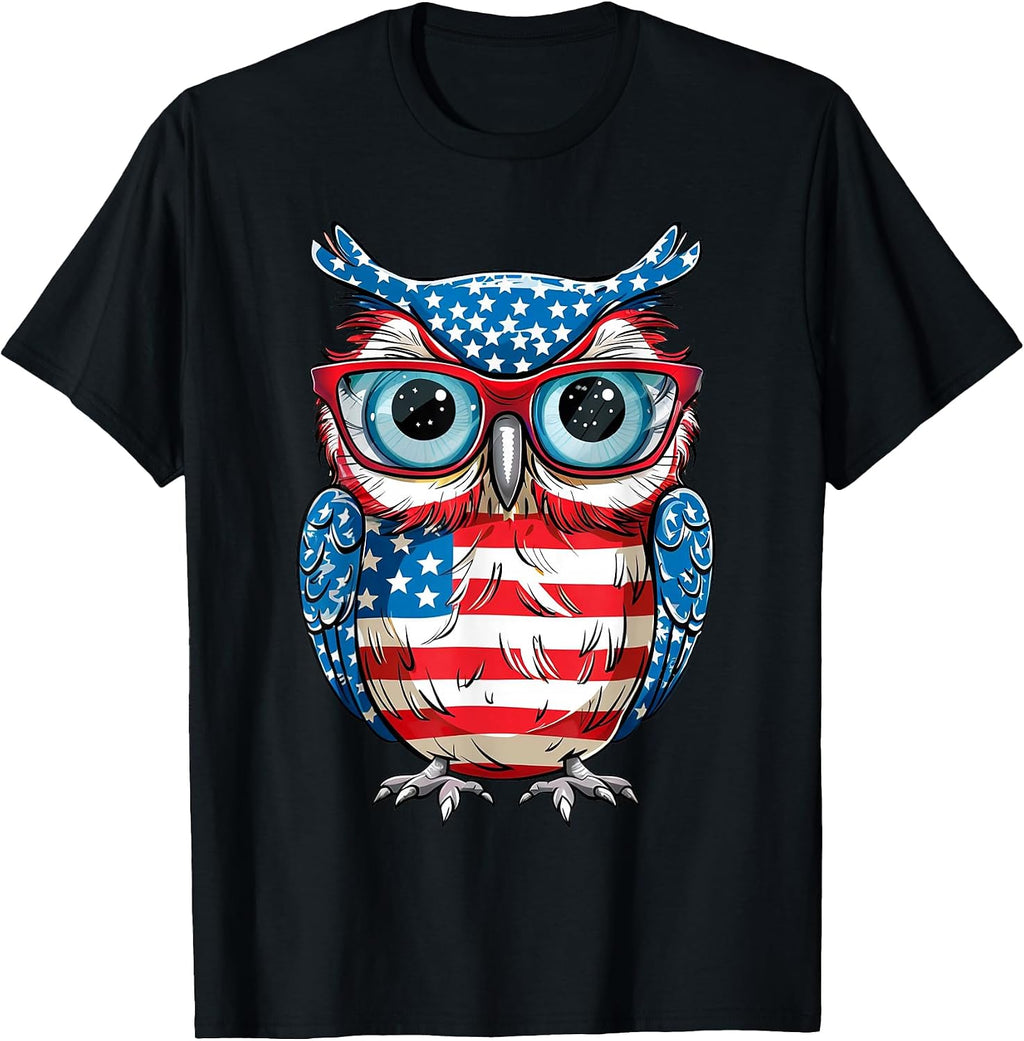 Patriotic Owl Birds Lover