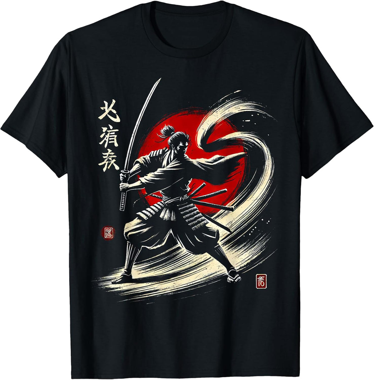 Japanese Warrior Samurai Ninja Japan Men Women Kids Unisex , , , Long Sleeve Tee