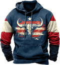 Oversized Grahpic for Men Pullover Hooded Comfy Long Sleeve Lightweight Casual Sweater
