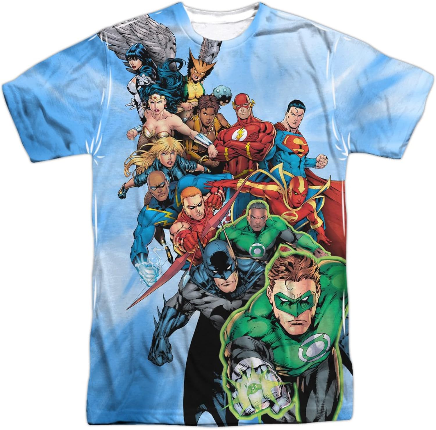 Men's Heroes Unite Sublimation White Unisex , , , Long Sleeve Tee