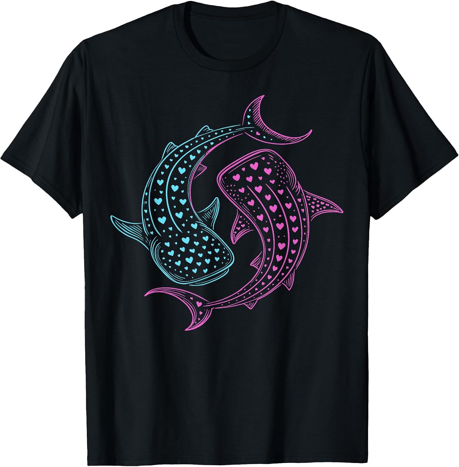 Whale Shark Line Art Diving Scuba Diver