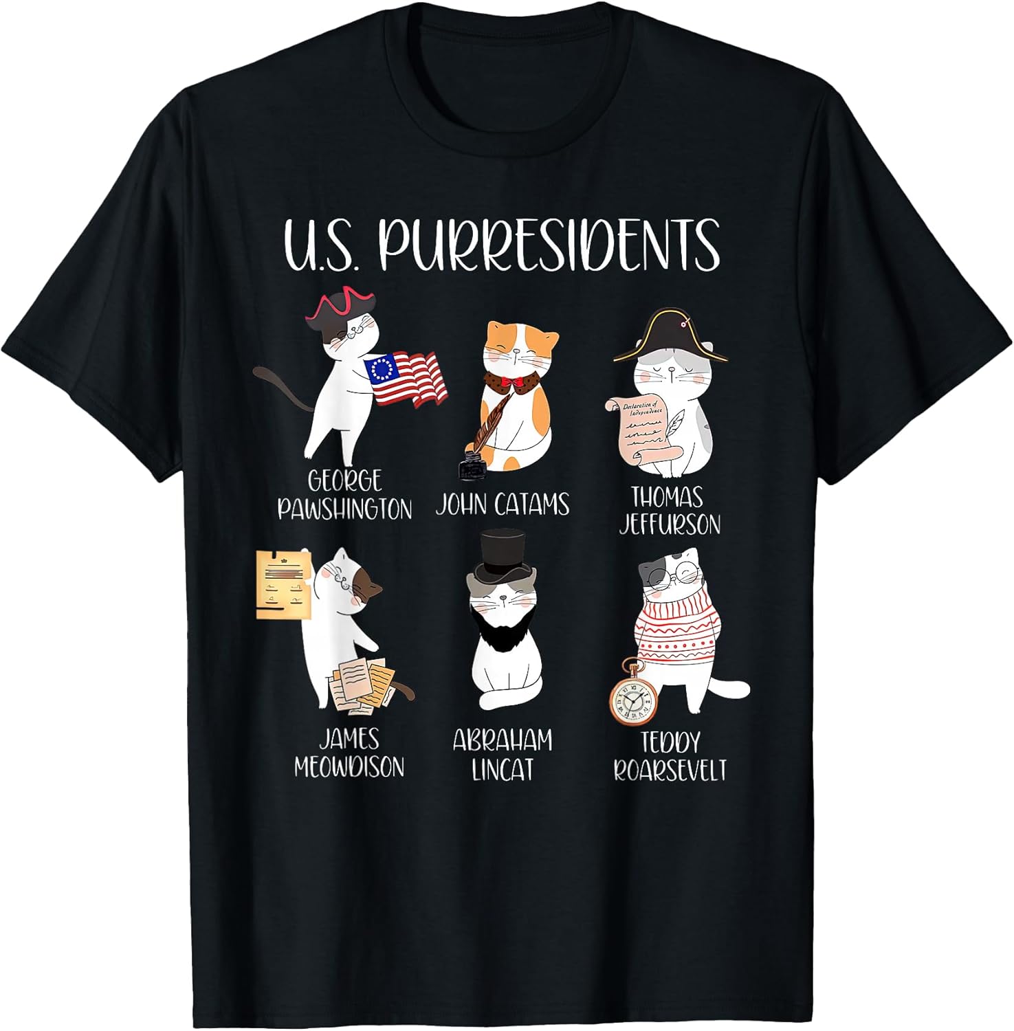 Unisex-Adults , Black, Small, Short Sleeve, Modern Classic Fit, Crew Neck, Cartoon Pattern