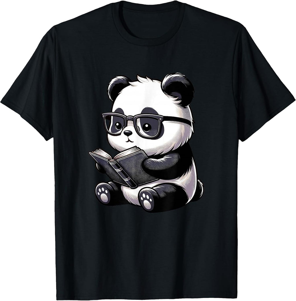 Panda Reading Book Kawaii Bookworm Designs